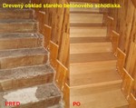 dreven� obklad bet�noveho schodiska